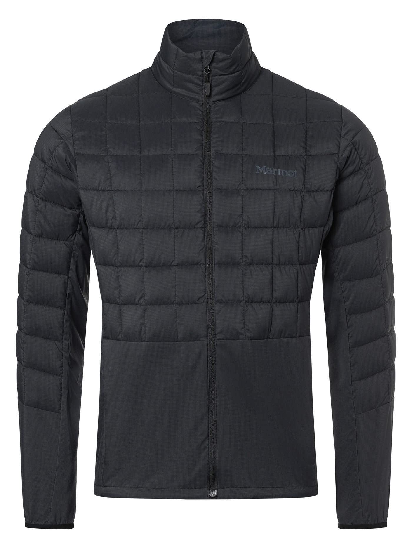 Marmot Men's Echo Featherless Hybrid, Insulated hiking jacket, water-repellent functional jacket, breathable quilted jacket, windproof outdoor jacket, Black, XXL