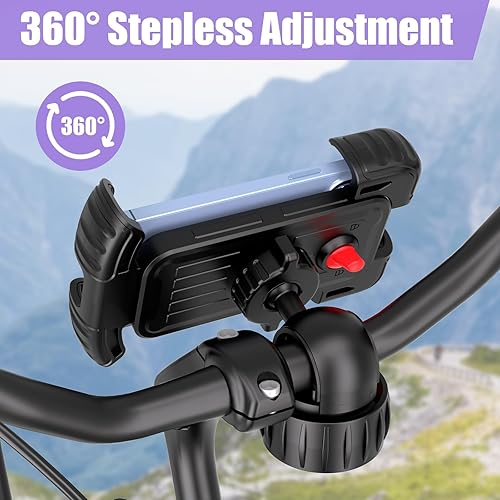 Miniatura 3 de Soporte para teléfono de bicicleta, soporte de teléfono para motocicleta, bloqueo 1S, protector de silicona, antigolpes, para iPhone, Samsung y