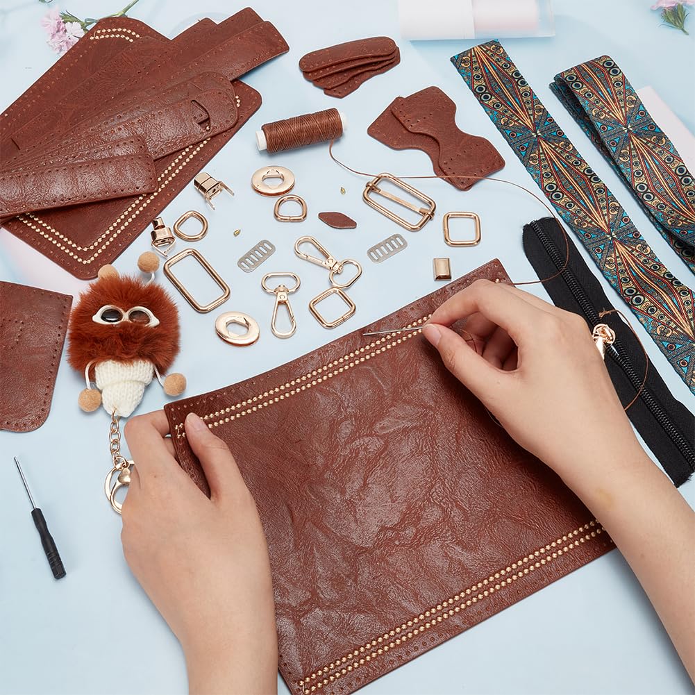 DIY Leather Crossbody Bag Kit - Handmade Sewing Project -3