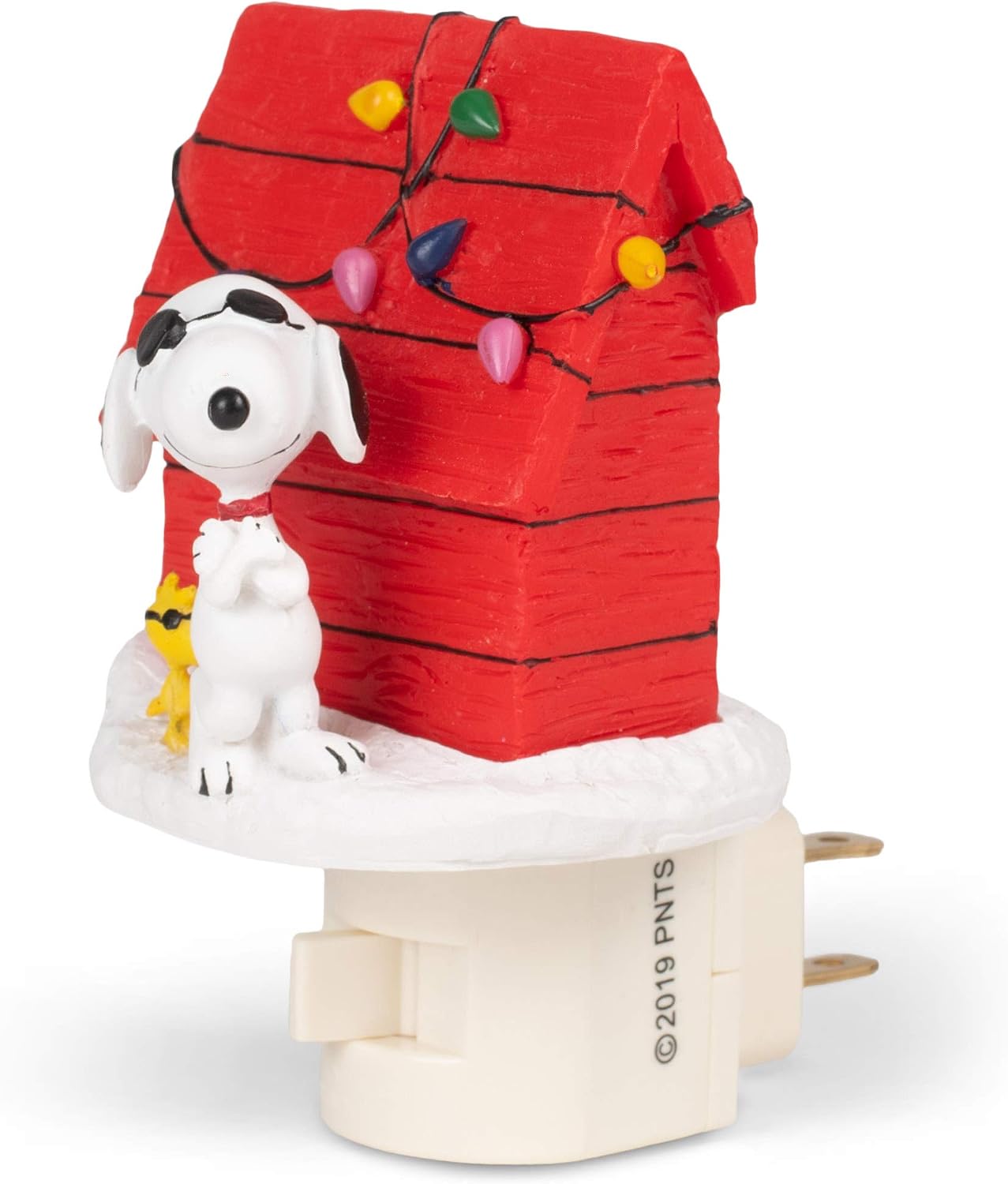 Peanuts 4.25 Inch Tall Snoopy Joe Cool Night Light Christmas Doghouse image 4