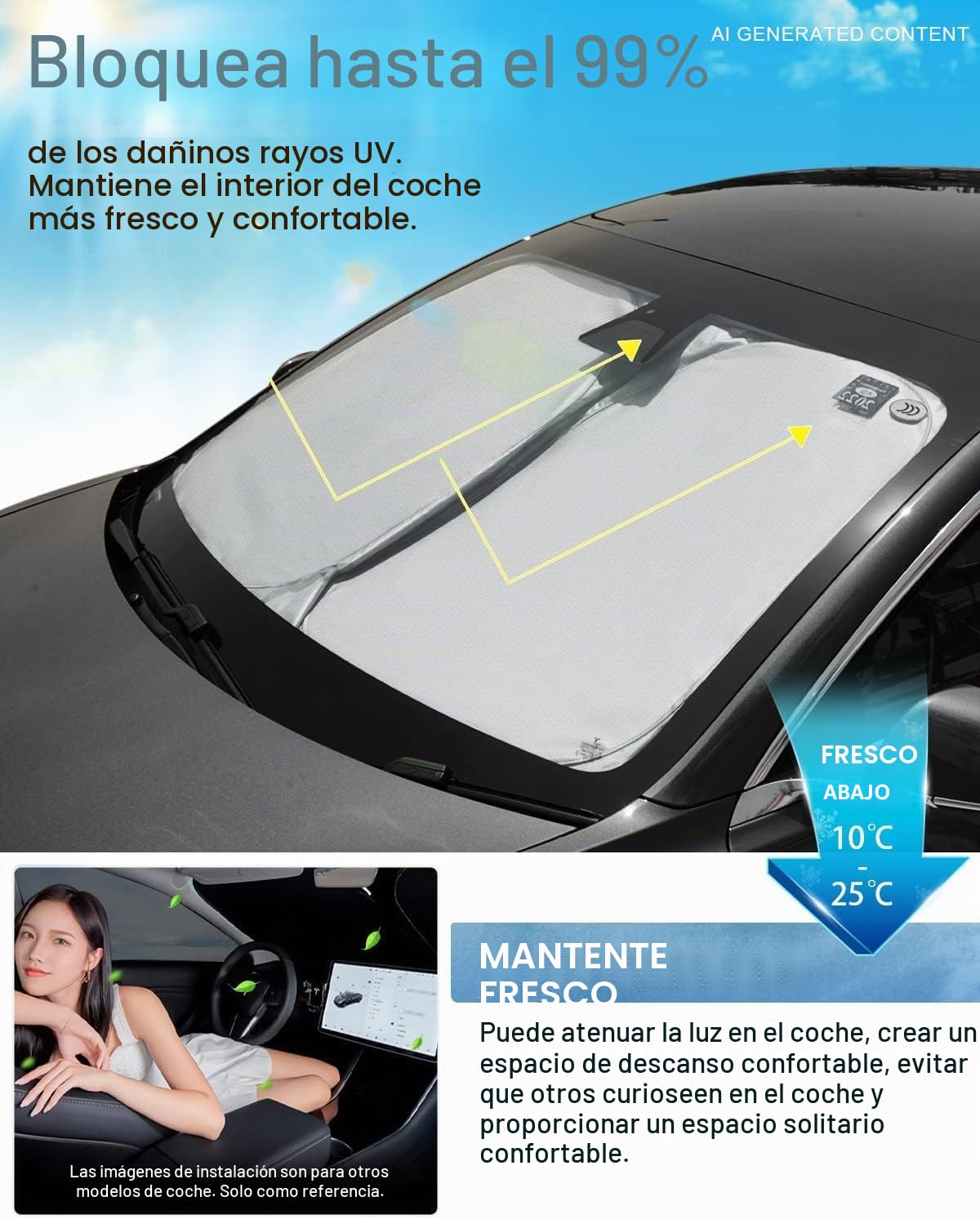 Karltys Parasol para Parabrisas para Lexus NX NX250 NX350 NX350h NX450h+ 2022-2025 2026, Accesorios, UPF50+ Parasol Reflectante para Ventana Delantera Lexus NX, Protector de Visera Plegable para