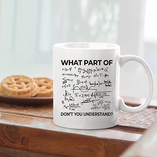 Miniatura 5 de Panvola Taza de cerámica con texto en inglés What Part Of Don't You Understand Engineer, divertida taza de cerámica para profesores de matemáticas