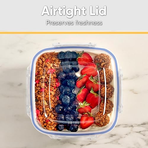 Miniatura 4 de Superio Recipiente hermético de almacenamiento de alimentos con tapa a prueba de fugas, 14 tazas, 112 onzas, recipiente sellado sin BPA para cocina,