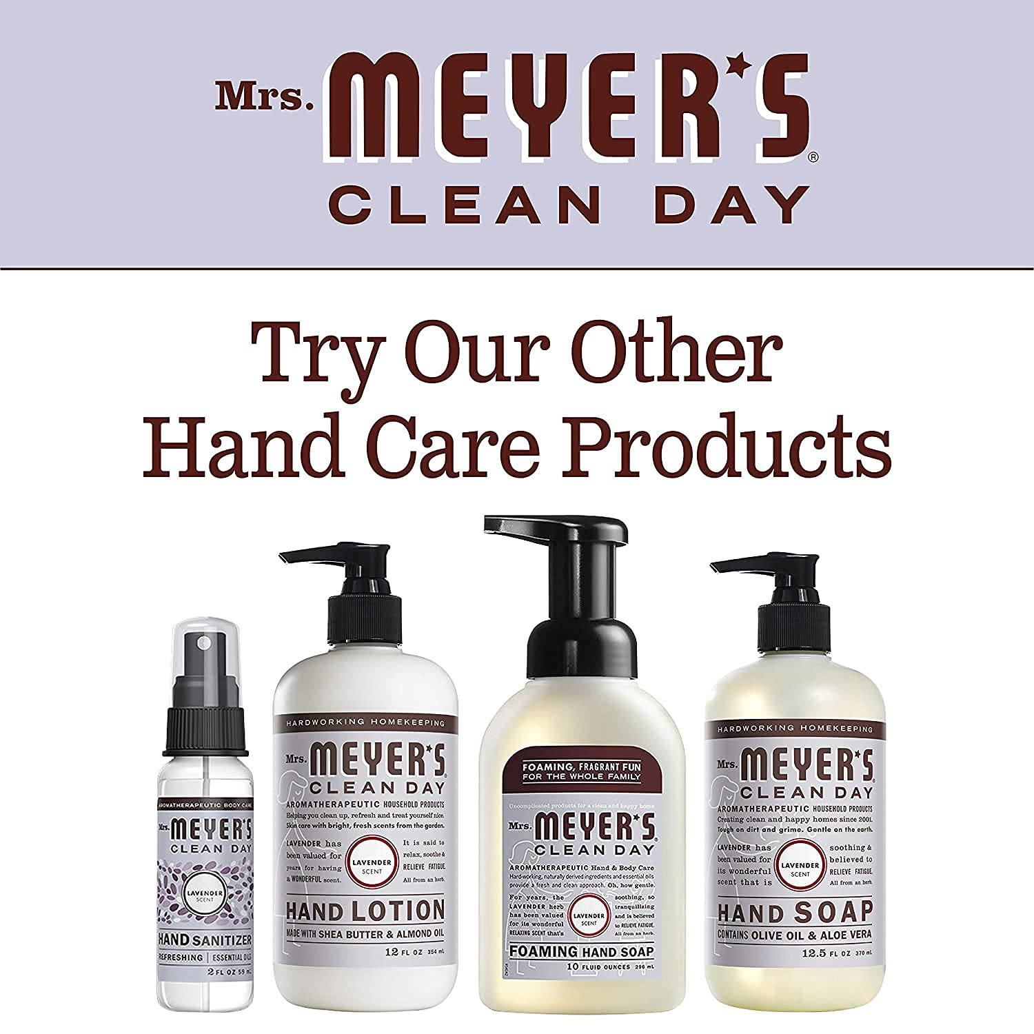 Mrs. Meyer's Hand Soap Refill, Made with Essential Oils, Lavender, 33 fl. oz (Pack of 3)