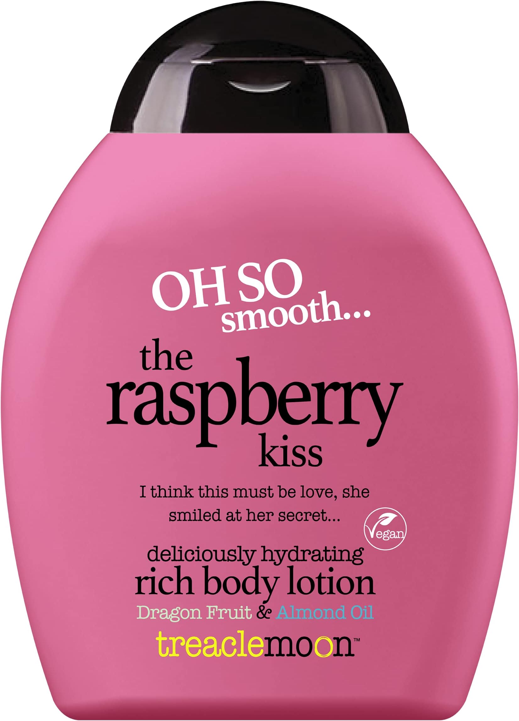 Treaclemoon Raspberry Kiss Body Lotion 250ml | Hydrating & Nourishing Vegan Lotion with Sweet Almond Oil & Dragon Fruit Extract | Delicious Raspberry Scent for Soft, Smooth Skin