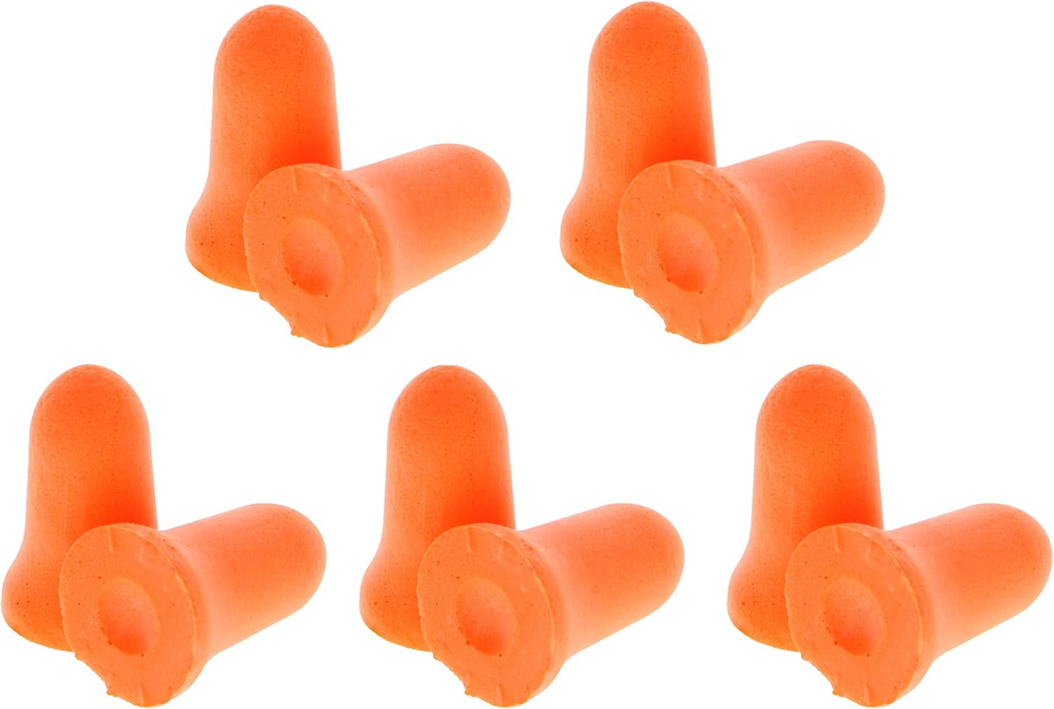 Hyper Tough 10 SingleUSE EARPLUGS NRR 32dB Noise Reduction Foam Ear Plugs, Bright
