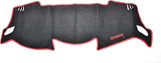 generic Car Dashboard Cover Customized for Nissan Qashqai , UV Protectant- Red Frame