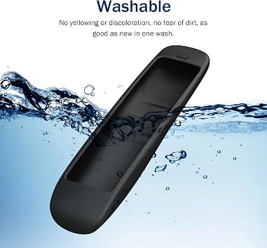 Cover for SofaBaton U2 Universal Remote Black Protective Silicone Sleeve