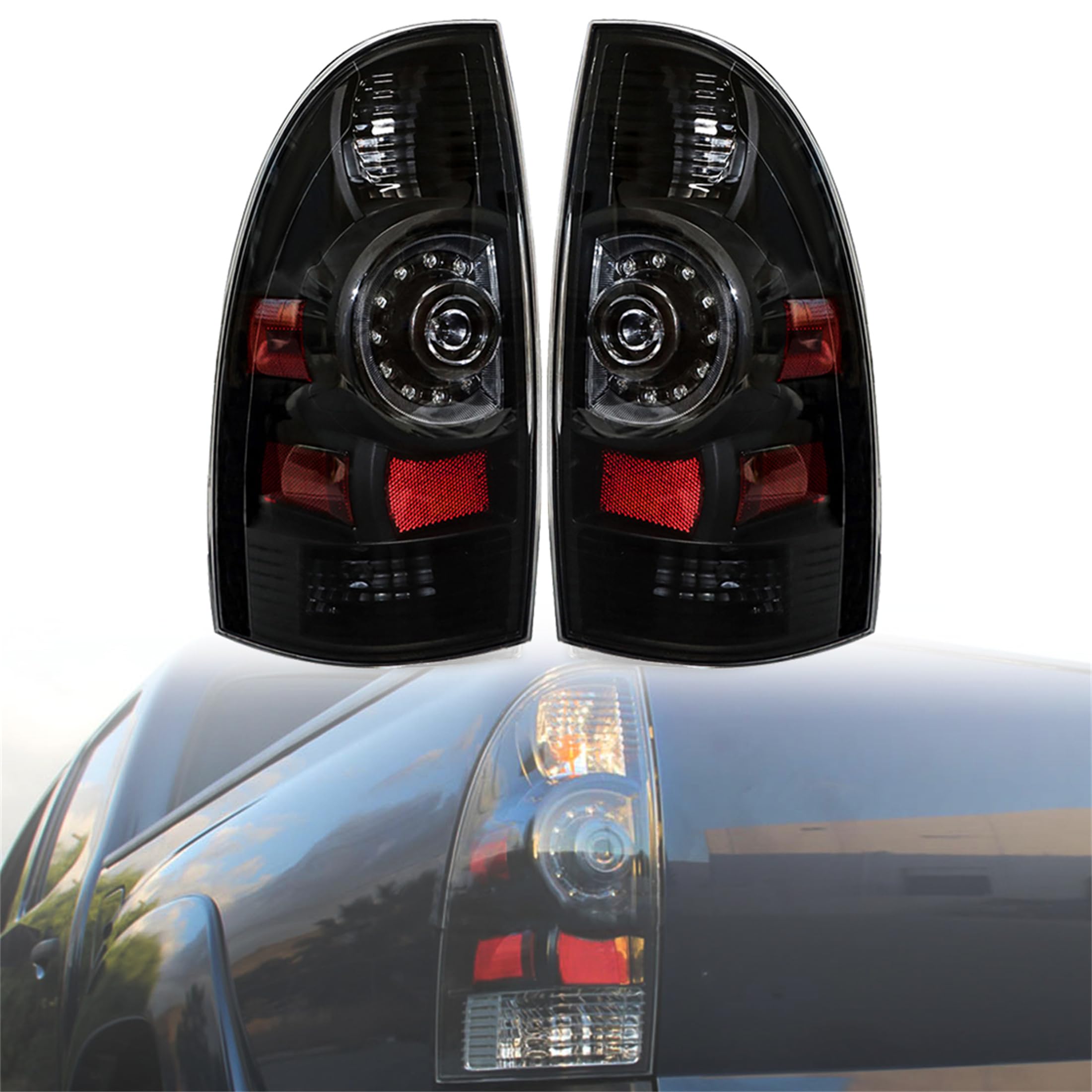 Photo 1 of Thomletha Driver and Passenger Side Tail Light Replacement for Toyota Tacoma 2005-2015 Rear Tail Lamp 8156004150 8156004160
