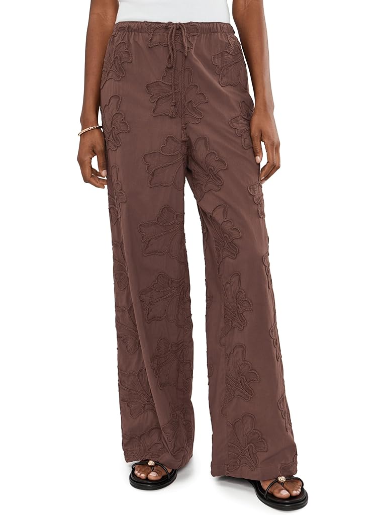 Brown Vince Camuto Pull-On Straight Leg Pants