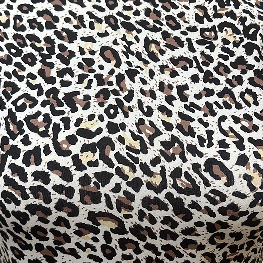 COSYOU Women's Leopard Print Bodycon Dress Y2k Sleeveless Cheetah Maternity Casual Dresses Going Out - Image 4