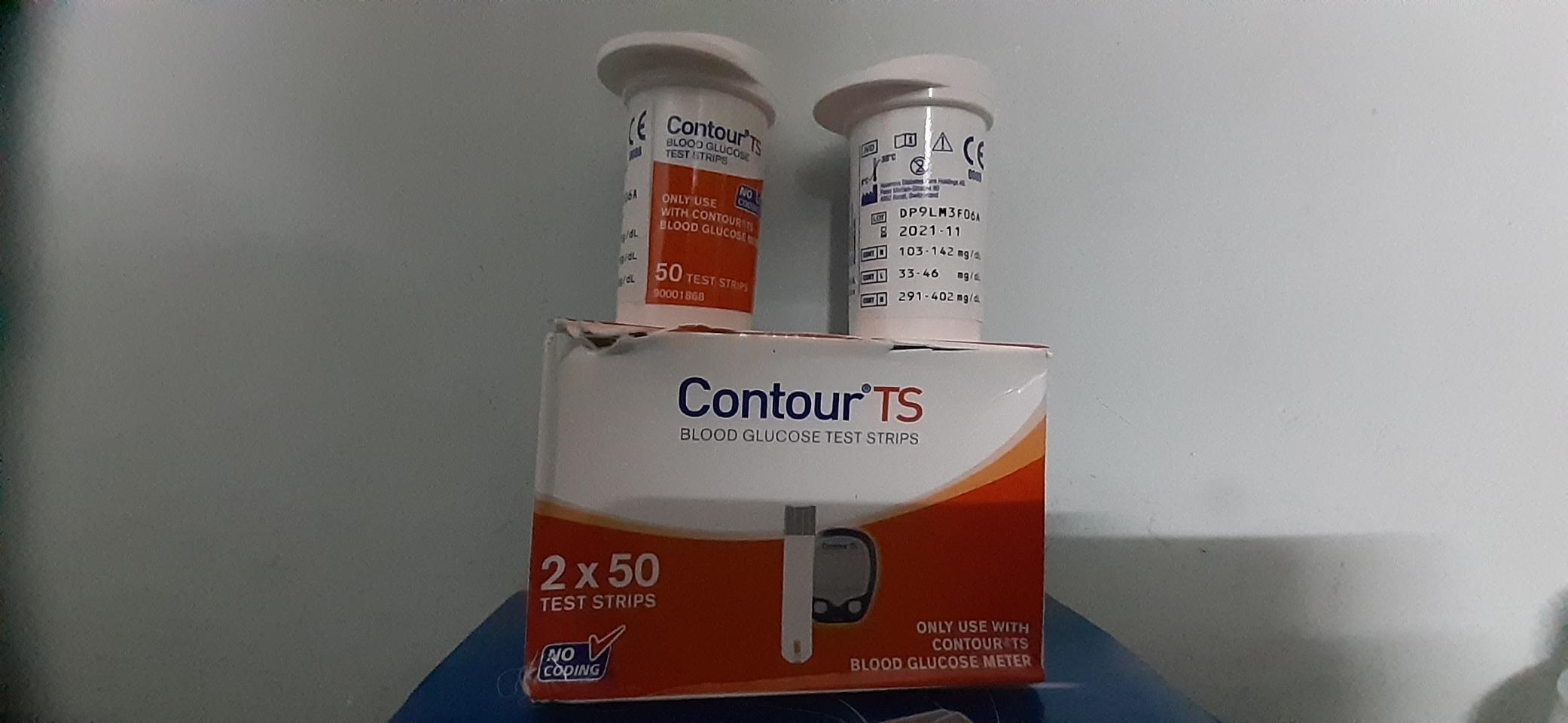 Contour TS Test Strips, 50 Count (Pack of 2, Multicolor) : Amazon.in ...