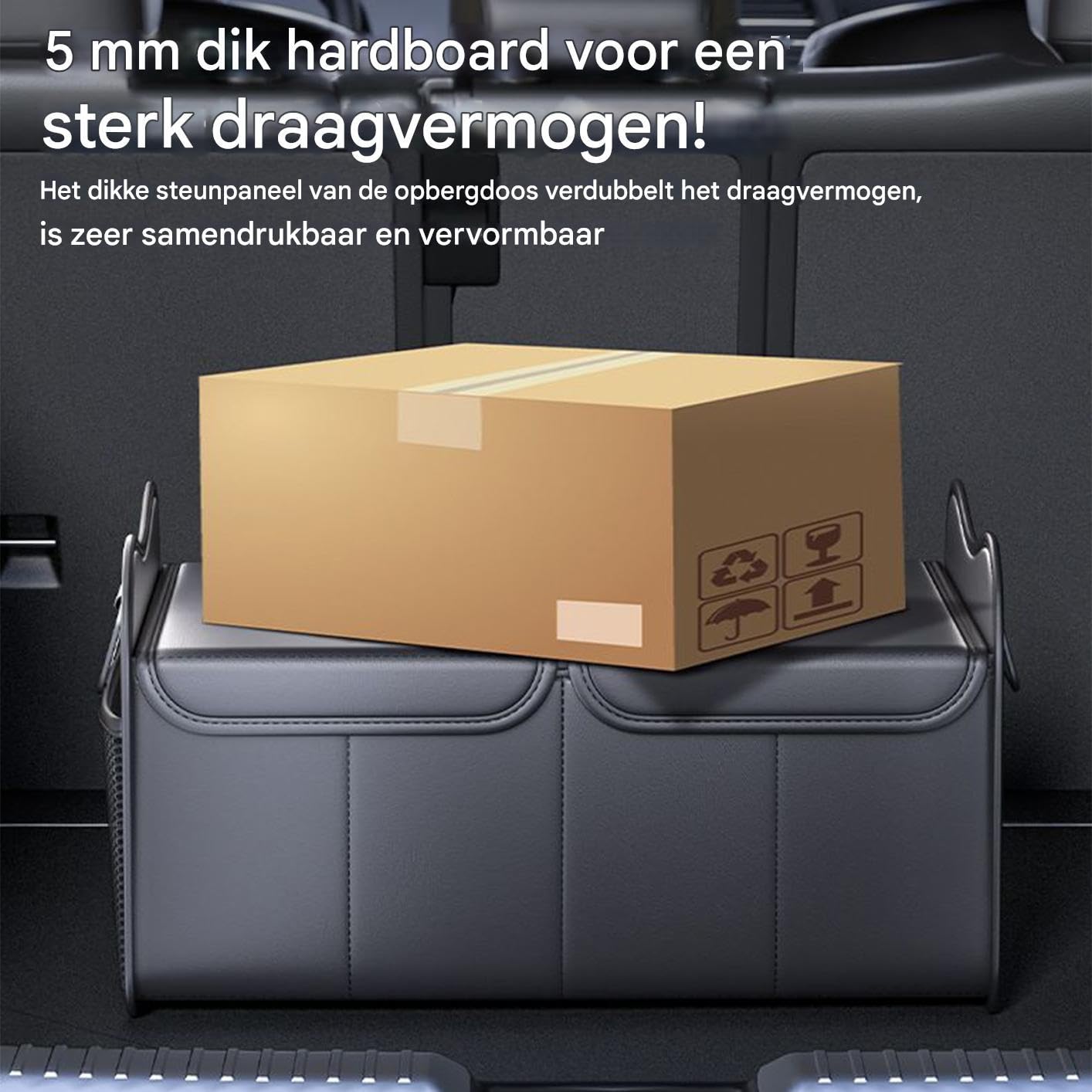 Organizador de tronco,Organizador de maletero de coche con | de almacenamiento plegable grande para viajes SUV Auto Sedan Roadtrip Organización