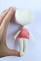 Handmade Blank Cotton Doll Body - Unfinished 5.5 Inch Mini DIY Doll for Arts & Crafts