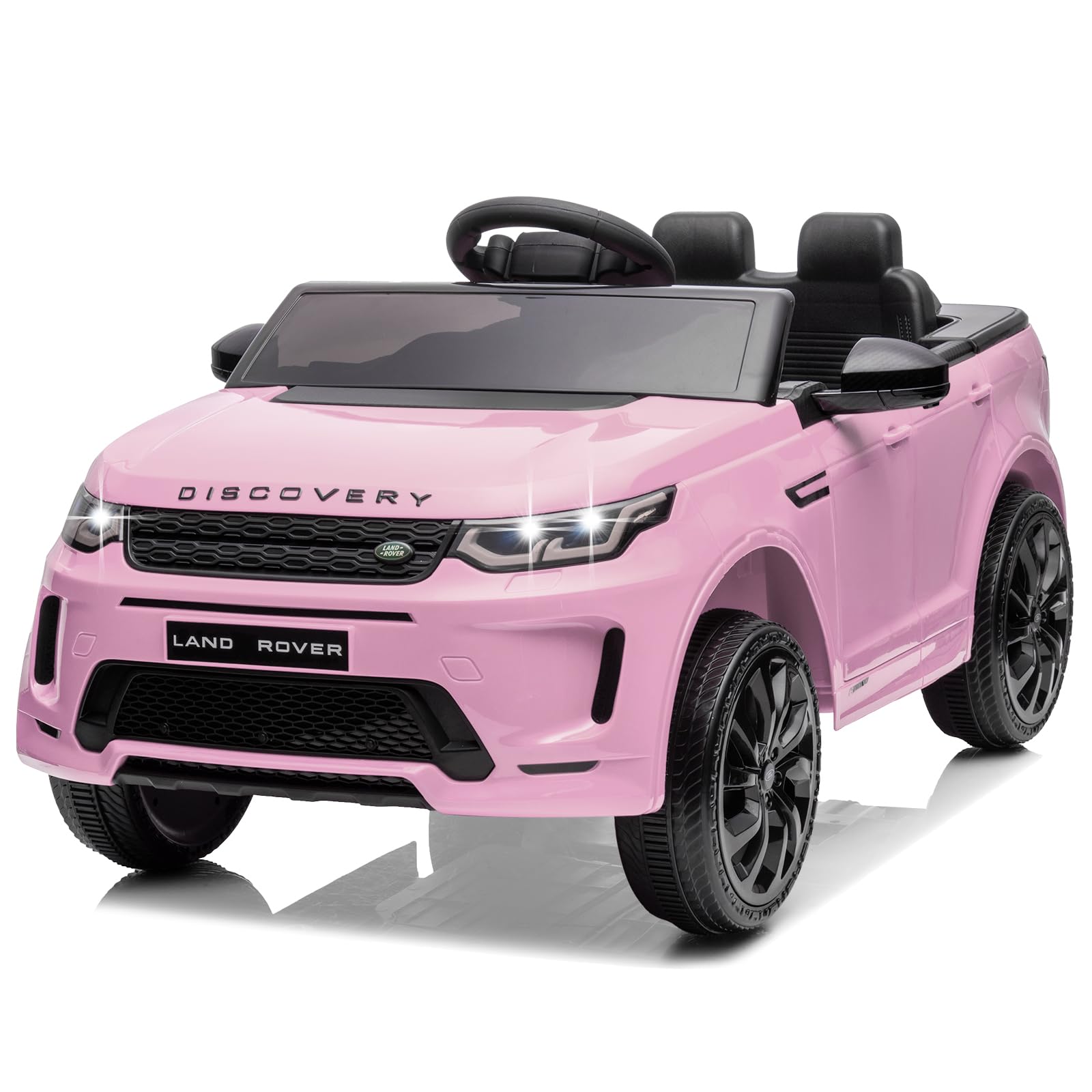 CoolGrows Land Rover Ride on Car, Electric Cars for Kids, with Remote Control, LED Lights, Music, 3 Speed Modes Smooth Start for 3-6 Years Old, Black, Max Weight 25KG (Pink) โ image 1
