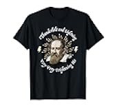 Funny Galileo Thunderbolt Lightning Very Frightening Me Meme T-Shirt