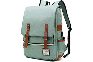 Mancio Vintage Laptop Backpack: Stylish Functionality for Women