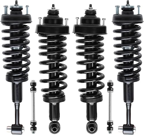 Miniatura 308 de Detroit Axle - Kit de puntales delanteros de 6 piezas para Chevrolet Aveo Aveo5 Pontiac G3 Wave, barra estabilizadora, varillas de acoplamiento