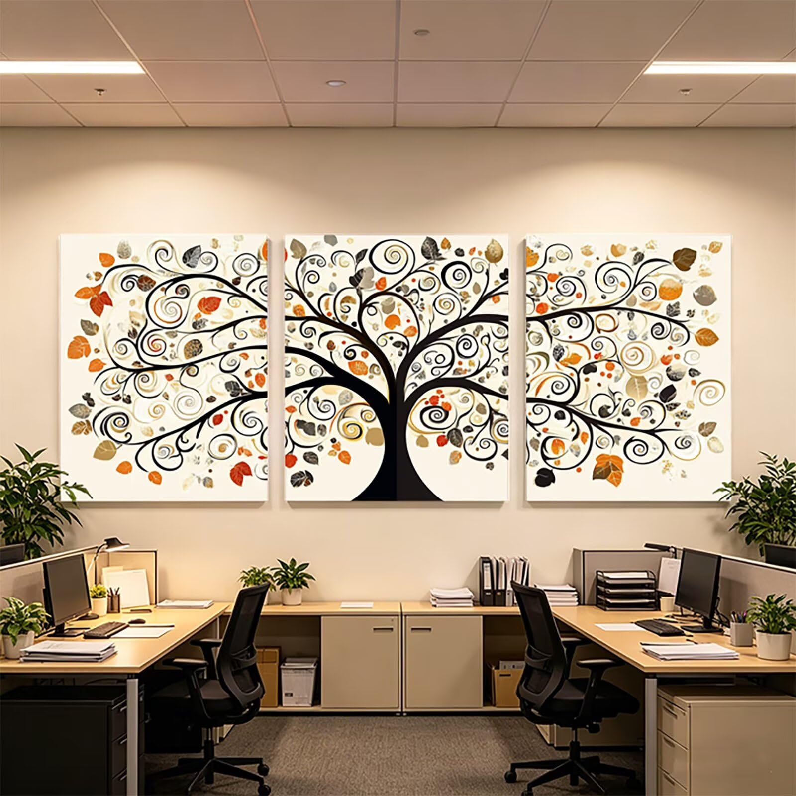 Diament Malarstwo Drzewo, Cyrkonie Malarstwo Numery Dorosły 3 Paczki, 5D DIY Diamentowe Malarstwo Dorosły 40x60cm, Diamentowy Krajobraz Ścieg krzyżykowy Zestaw Rzemiosła do Dekoracji Salon Sypialnia