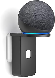 PlusAcc Wall Mount for Dot 5th & Dot 4th Gen & Pop & Spot & Nest Mini - Upgraded Alexa Dot 5th/Dot 4th Gen Outlet Holder S...