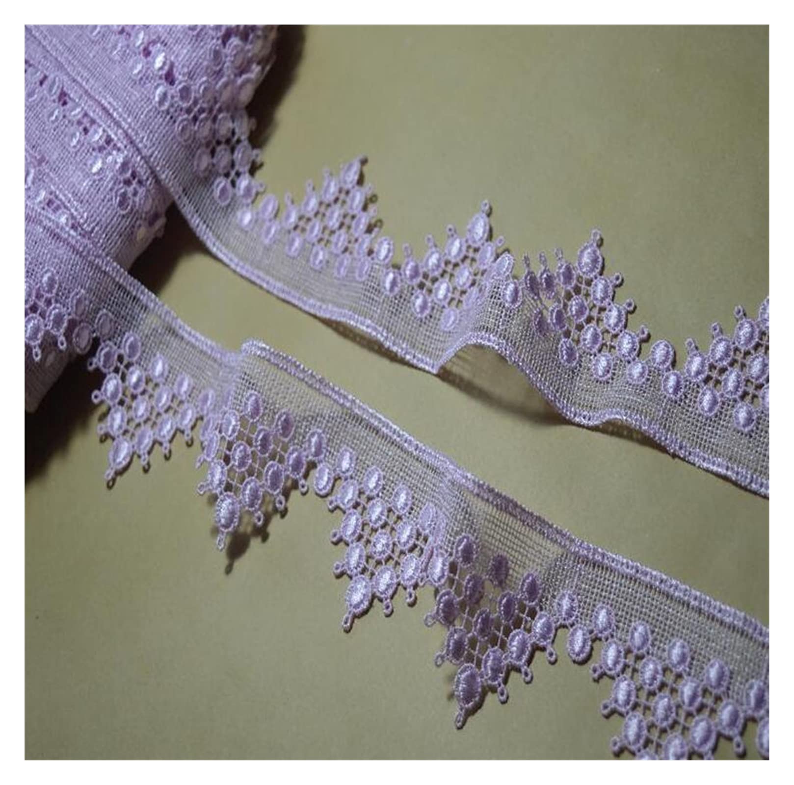 Dentelle soluble tissu applique violette SD802 pour loisirs créatifs DIY