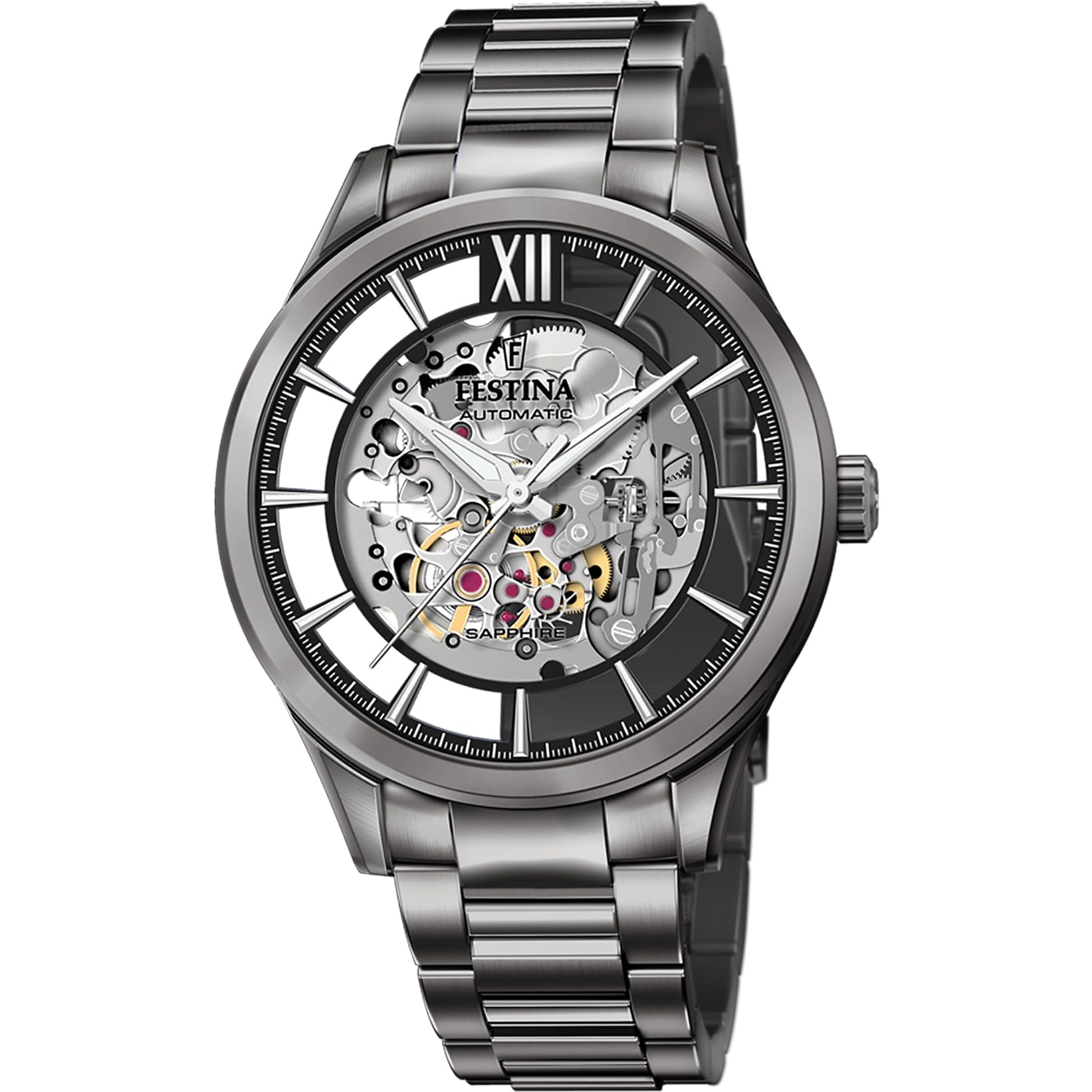 Festina Reloj Automático Hombre de Acero Inoxidable 316l Negro