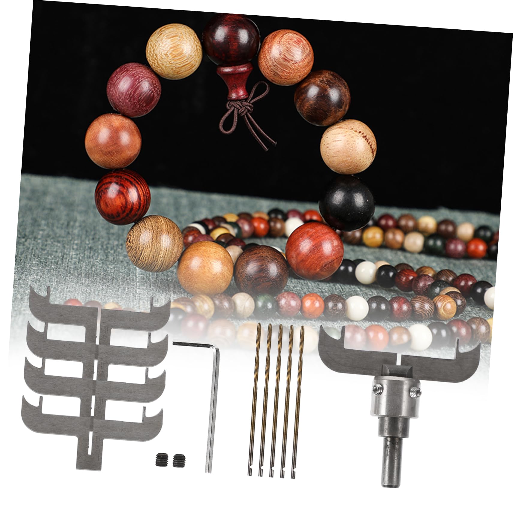 Kit de Herramientas para Fresadora de Madera Fresa de Acero Alto para Cortar Anillos y Fabricar Pulseras de Madera de 1 Set, Adecuado para Manualidades