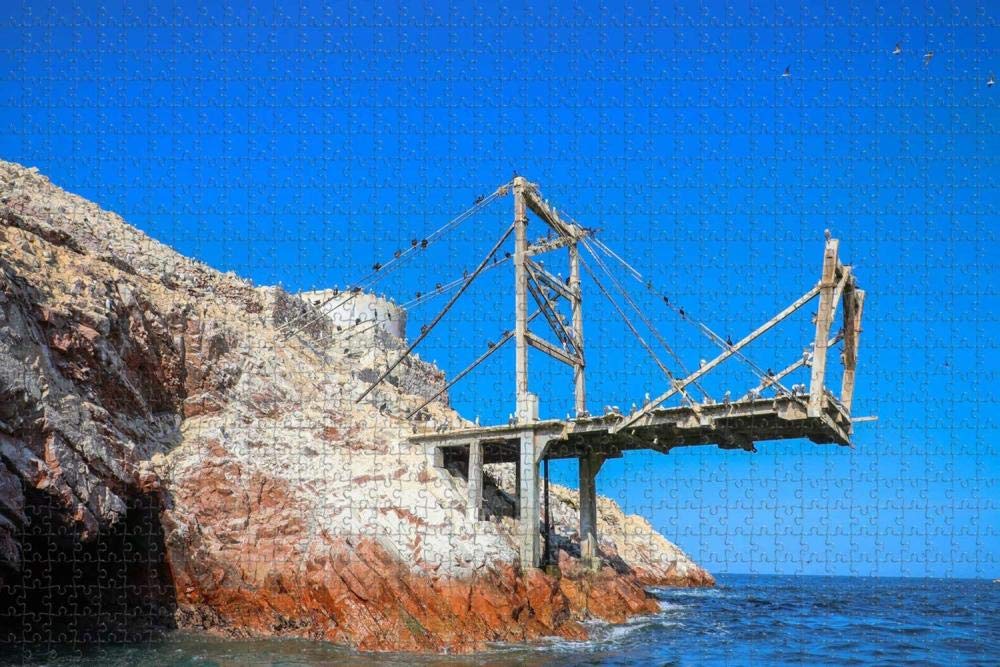 Jigsaw Puzzle for Adults Ballestas Islands Paracas Pisco Peru Puzzle 1000 Piece Wooden Travel Souvenir