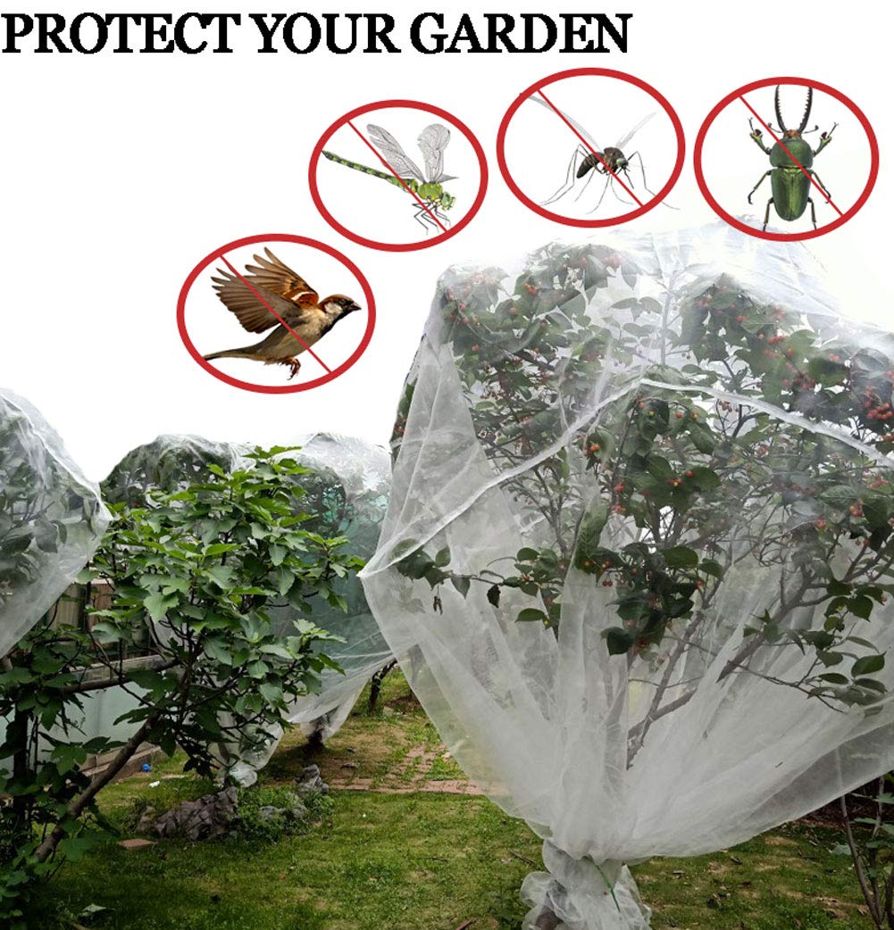 APOE Filet de Protection Anti-Insectes en Maille Fine pour Jardin Protéger Plantes Fruits Légumes Moustiquaire