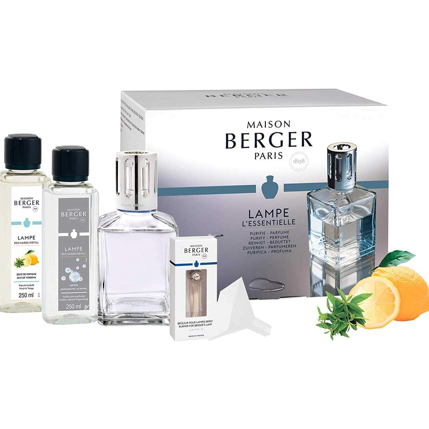 Lampe Berger – Lampada profumata – Essentielle Carree – Set Regalo