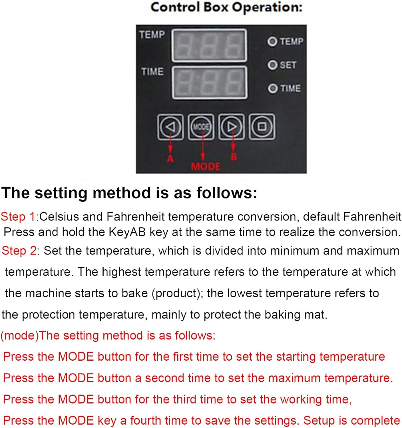 Digital Box LED Controller of Thermo-Sensitive Heat Press Machine for Heat Transfer Sublimation Print Machine T-Shirts/Cap/Plate/Mug/Cup Swing Away Heat Transfer Machine