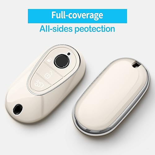 Miniatura 2 de Autophone Funda para llavero de Mercedes Benz con llavero TPU suave de protección de 360 grados para Mercedes Benz Clase S Clase E Clase E 2020-2025