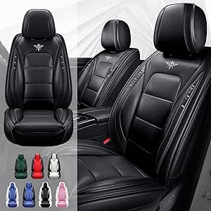 Amazon.com: PangDou Seat Covers Front 2 Seats for Hyundai Santa Cruz ...