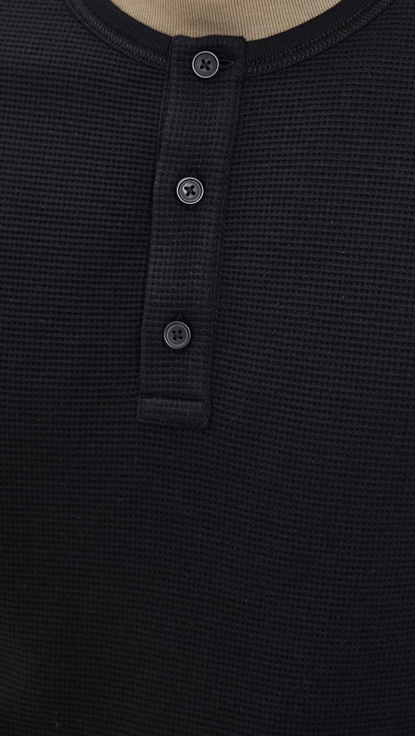 REIGNING CHAMP Men's Lightweight Waffle Standard Henley - Image 6