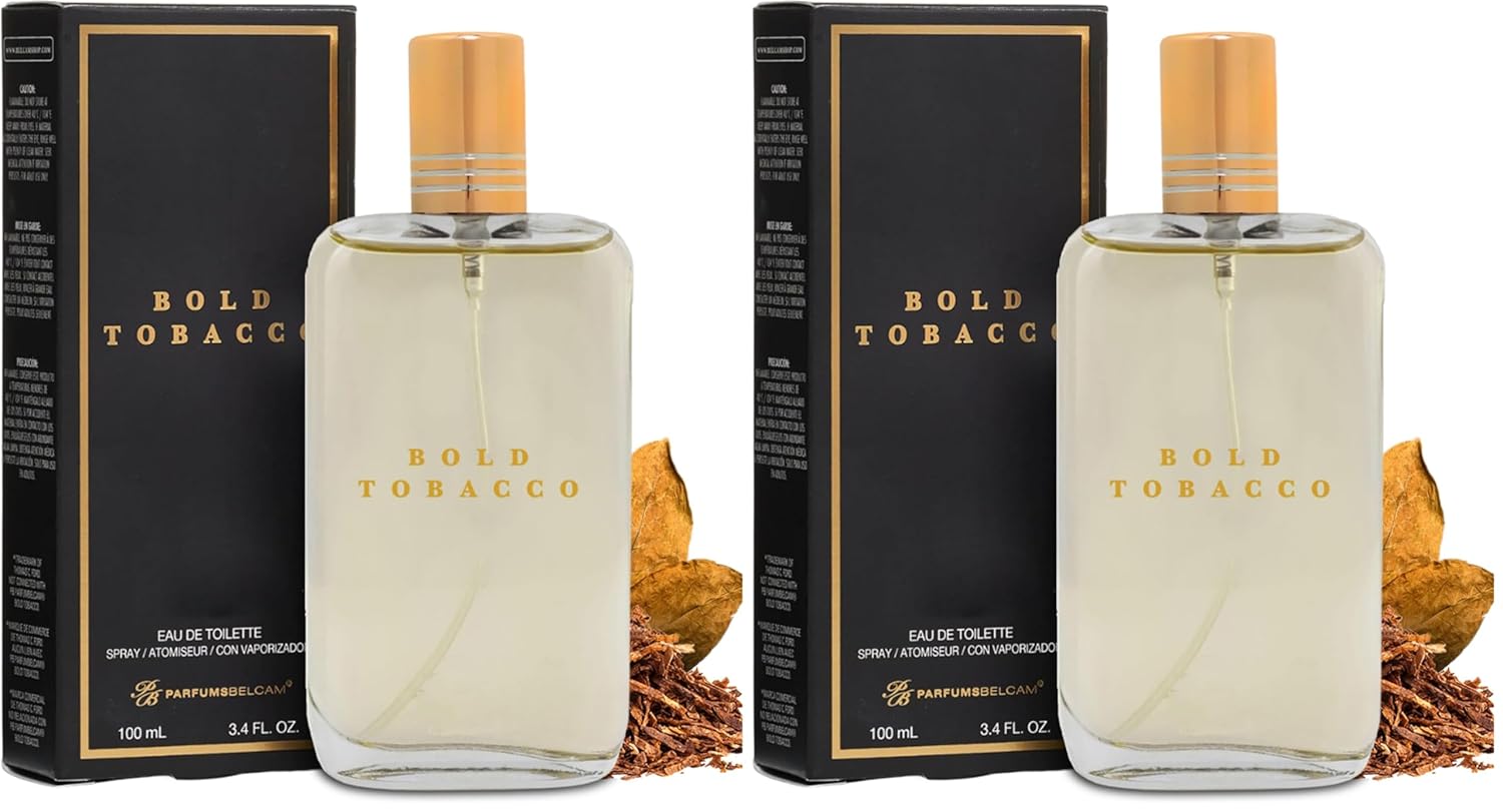 PB ParfumsBelcam Bold Tobacco Eau De Toilette Spray, Our Version of Tobacco Vanille, 3.4 fl.oz. (Pack of 2)