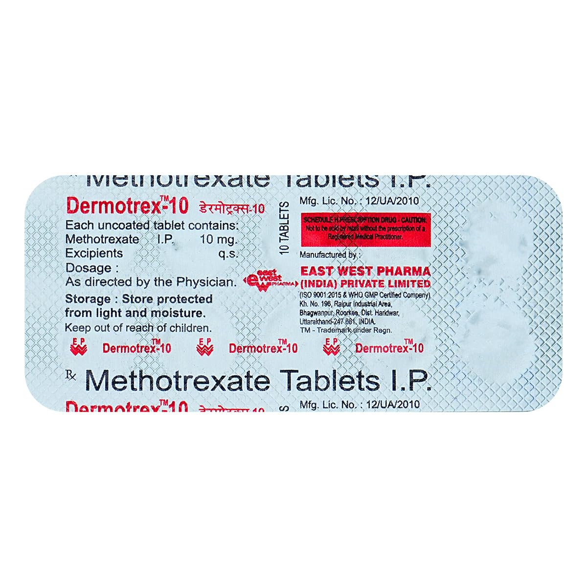 Dermotrex - Strip of 10 Tablets