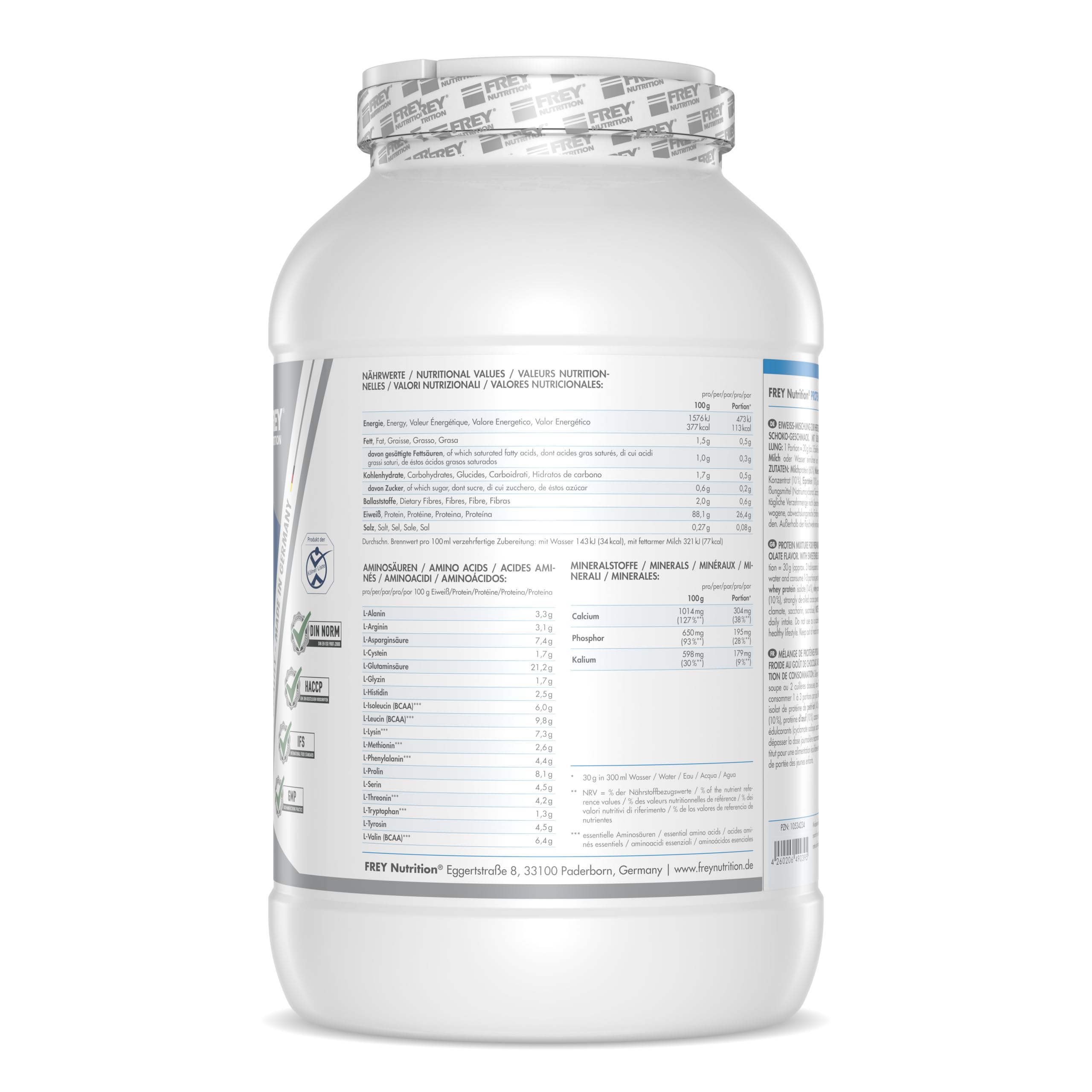 Frey Nutrition Protein 96-2.3 kg Dose (Schoko)