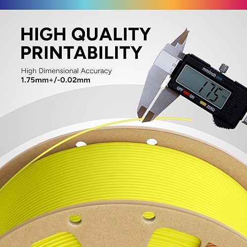 Vista 57 de Overture - Filamento PLA de impresión 3D para la mayoría de FDM en 1.75 milímetros, en bobina de 1 kilogramo de 200 x 200 milímetros y de precisión
