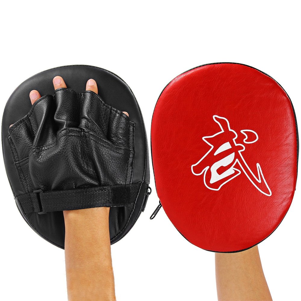 2 Pcs Focus Boxing Punch Mitts Training Target Focus Punch Pads Gloves for MMA Karate Muay Combat Thai Kick Sport Fitness Gym