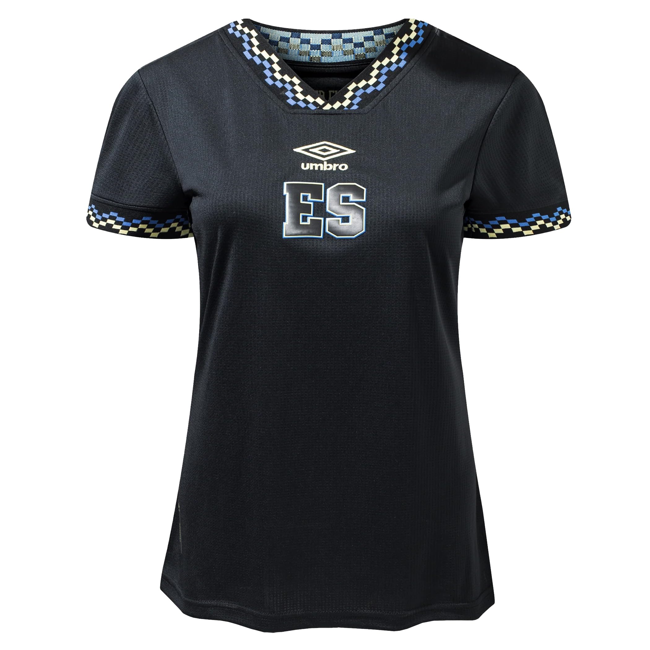 Umbro Women's 23/24 El Salvador National Team Soccer Jersey, Black/Yellow-3rd Short Sleeve, M — image 1