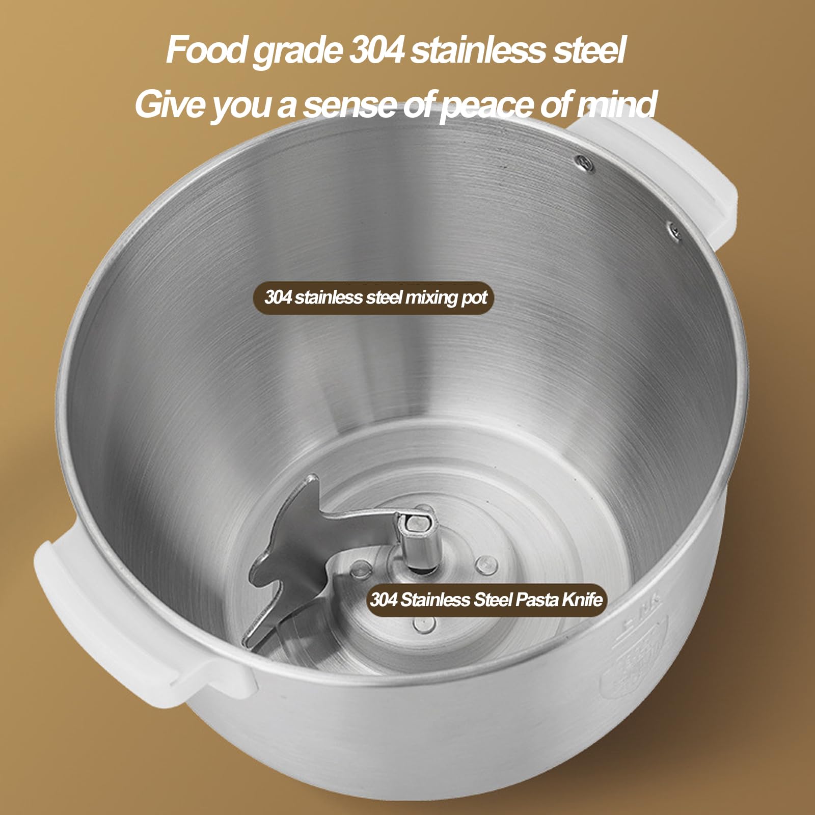 Batidora De Masa Vertical Eléctrica, Amasadora De Masa Automática Batidora De Cocina De 7 L Tazón De Acero Inoxidable 304, Fermentación A Temperatura Constante para La Mayoría De Los Cocineros Caseros