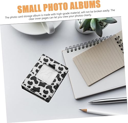 Miniatura 4 de Tofficu 4 tarjetas de notas, tarjetas de vaca, organizador de álbumes, impresión de fotos, soporte de película de identificación, mini carpeta de