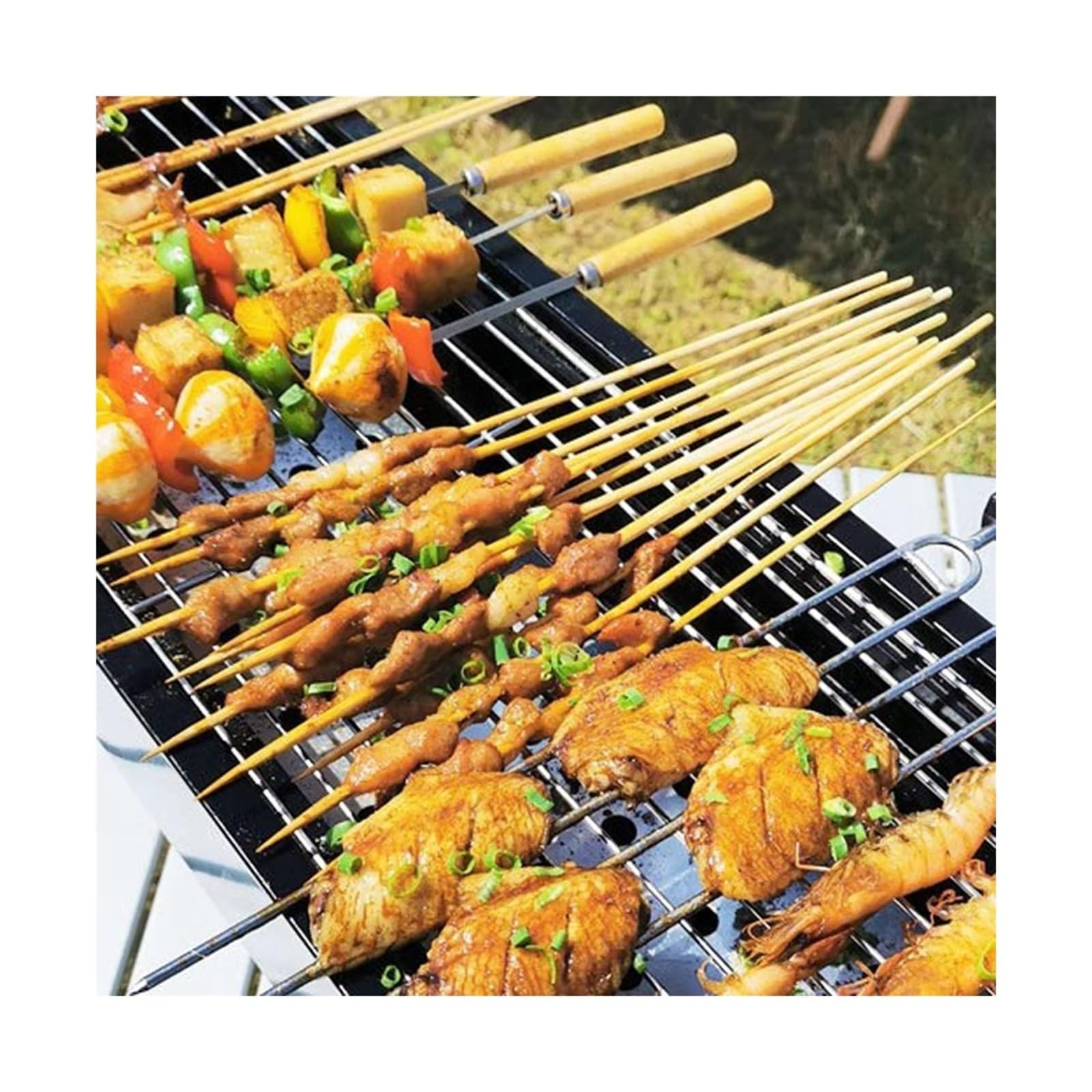 Griglia da Tavolo Stufa for Barbecue all'aperto for la casa for spiedini alla griglia Portatile Pieghevole da Cortile