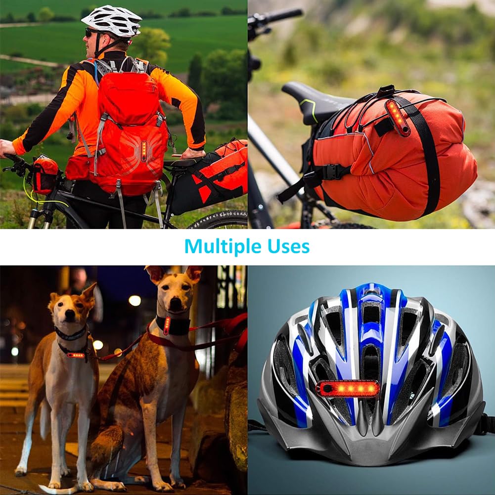 Lumières Arrière Vélo LED Rechargeable USB, Feux de Course