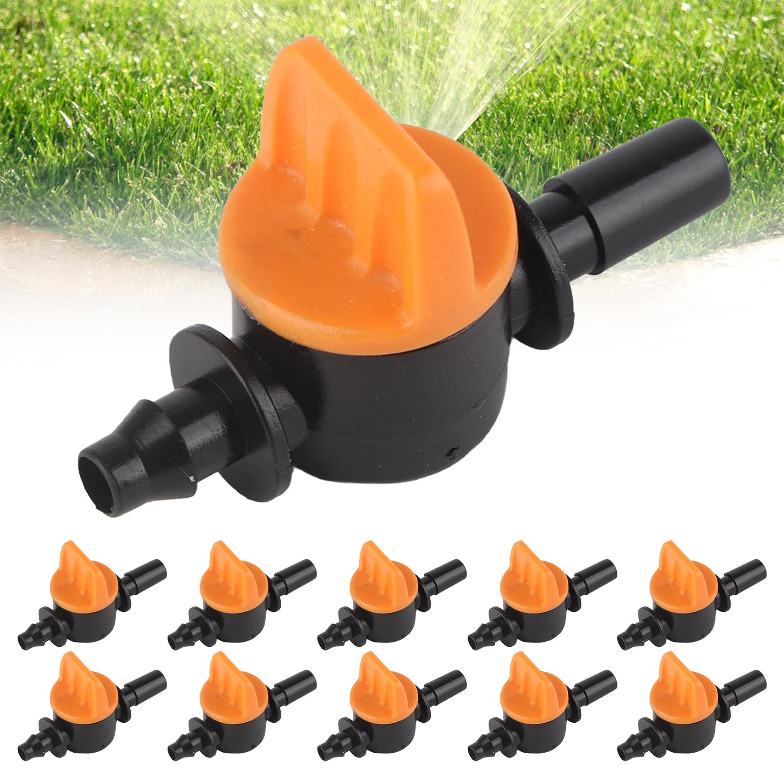 50 St Droppbevattningsventil 4/7 Mm Ytterdiameter 6