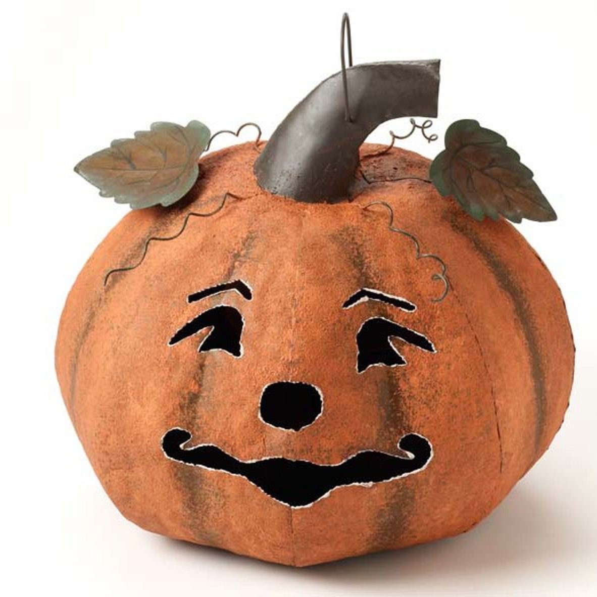 Large Metal Pumpkin Halloween Lantern by Halloween