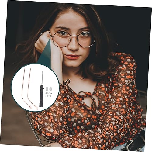 Miniatura 9 de Healeved 2 pares de accesorios de gafas de sol de metal gafas de sol de plástico Kit de reparación de gafas de sol de plástico Gafas de pierna