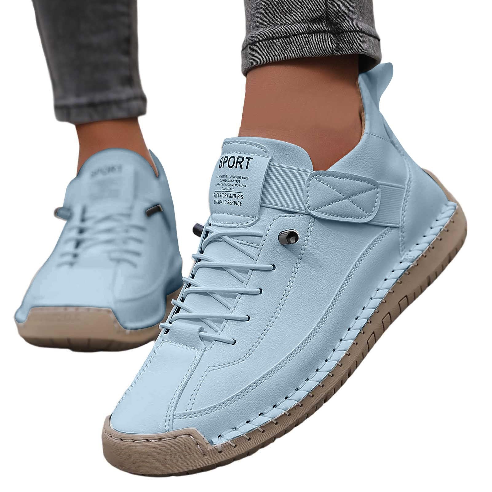 Scarpe da ginnastica da donna senza lacci stile a piedi nudi scarpe da passeggio casual vestibilità larga leggere traspiranti scarpe ortopediche rosa