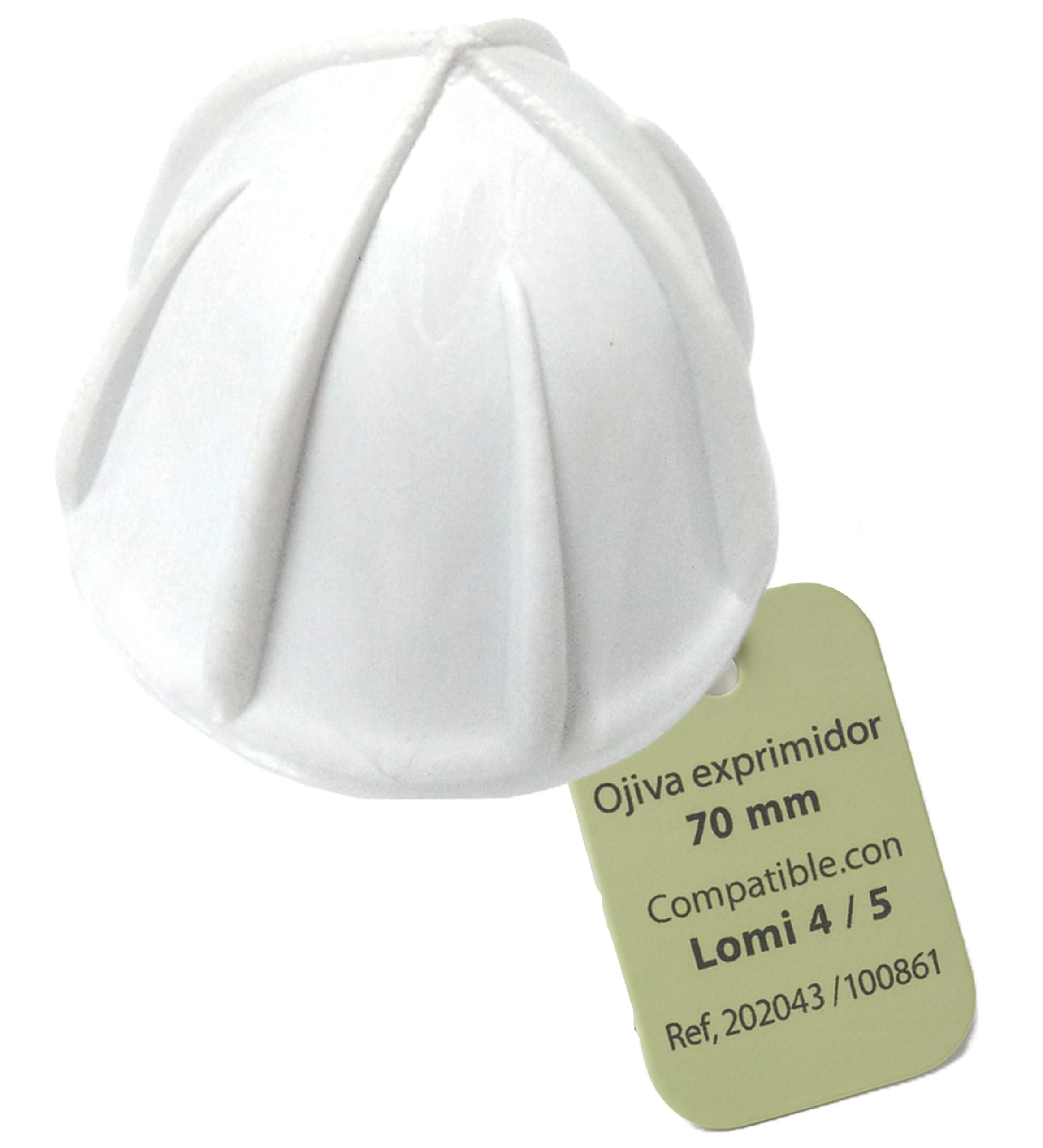 Ojiva Piña Pequeña para Exprimidor 70 mm Repuesto Original Cono Extractor Válido Modelos no Automáticos Fácil Montaje Plástico Alimentario Blanco Diámetro 70 mm Ref 202043 70mm