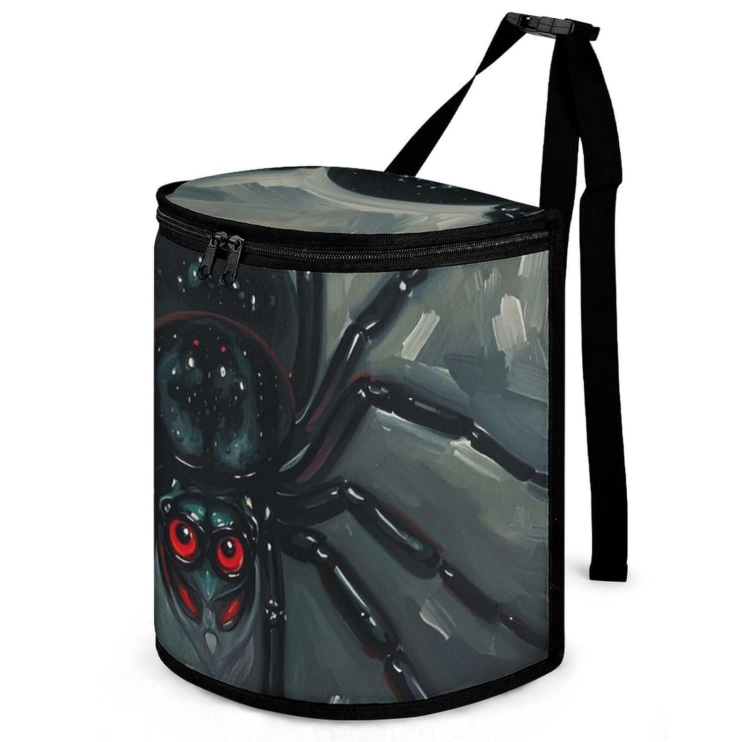 Hanging Car Trash Bag Protable Trash Can Scary Spider Waterproof Garbage Bin for Car
